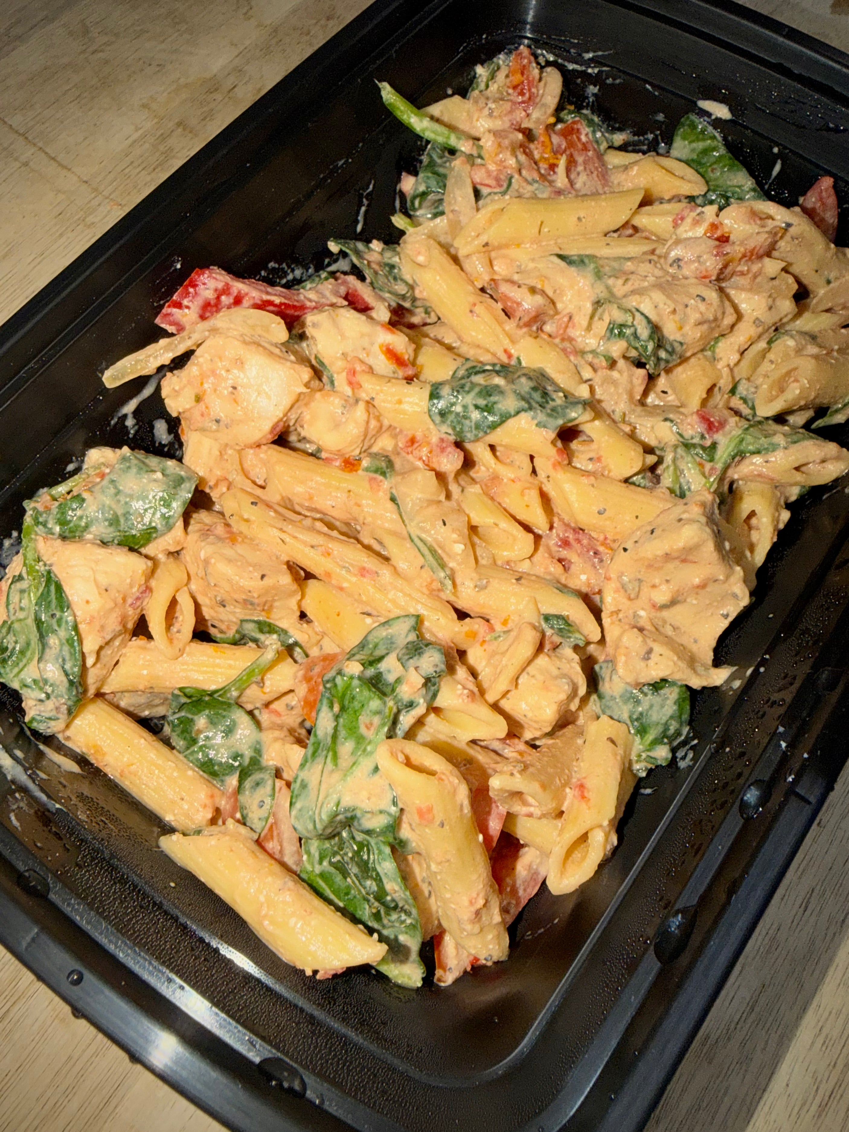 Cluckin Gains Red Protein Pasta